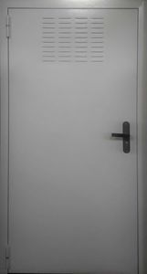 Однопольная техническая дверь с вентиляцией 10
